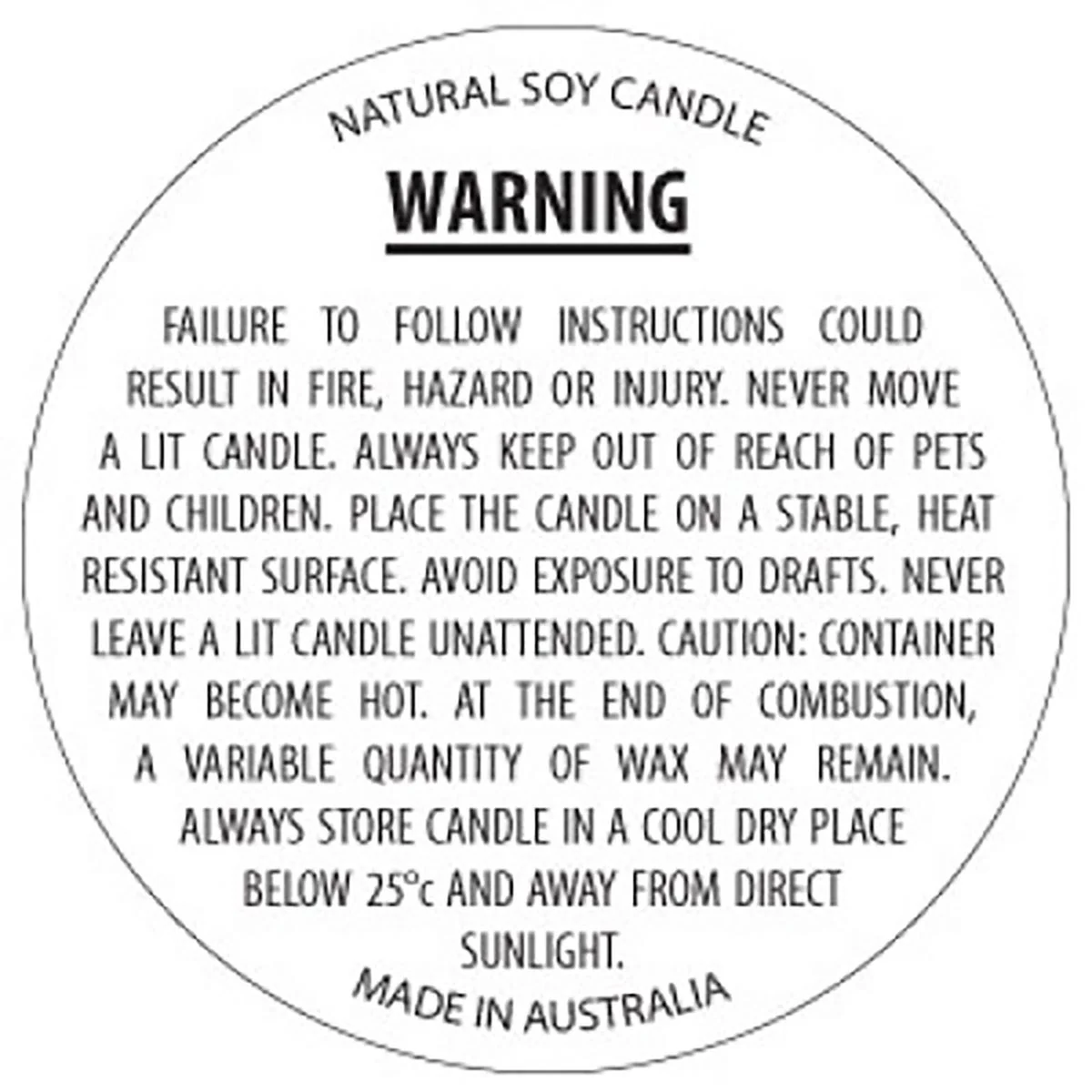 50mm Round - Soy Wax Woodfree Surface - Image 3